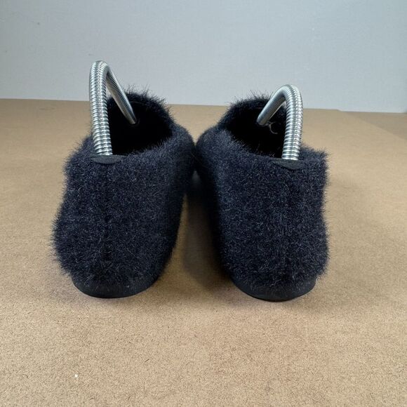 VIVAIA Samantha Square Toe Faux Mink Knit Loafers Womens 9.5 Black Dog Slip On - Picture 5 of 13